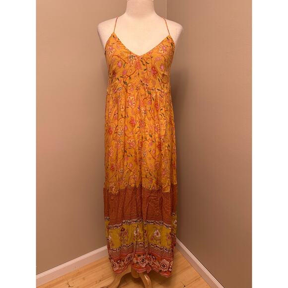 Spell and the Gypsy Portobello Road Strappy Dress in Mustard Sz Small - Picture 2 of 9